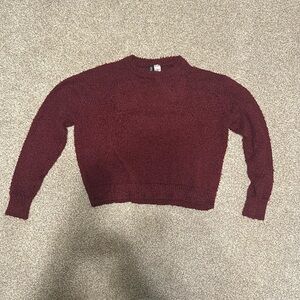 Cozy and Chic Cropped Red Sweater - Go To Top